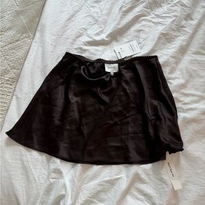 Reformation Black Mini Skirt